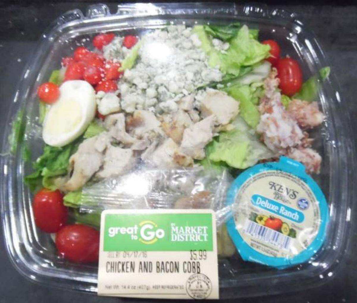 One of the packaged salads with romaine lettuce recalled on E. coli concerns