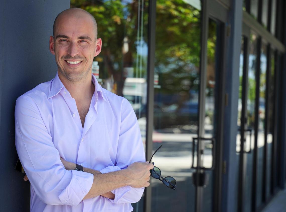 Gaetano Caltagirone is co-founder of the Calta Group development company. He intends to build an apartment building in Little River. Caltagirone is pictured in the outdoor center Ebb & Flow Miami in Little River, home to Frudeco Bakery, La Santa Taqueria and Hachidori Ramen Bar.