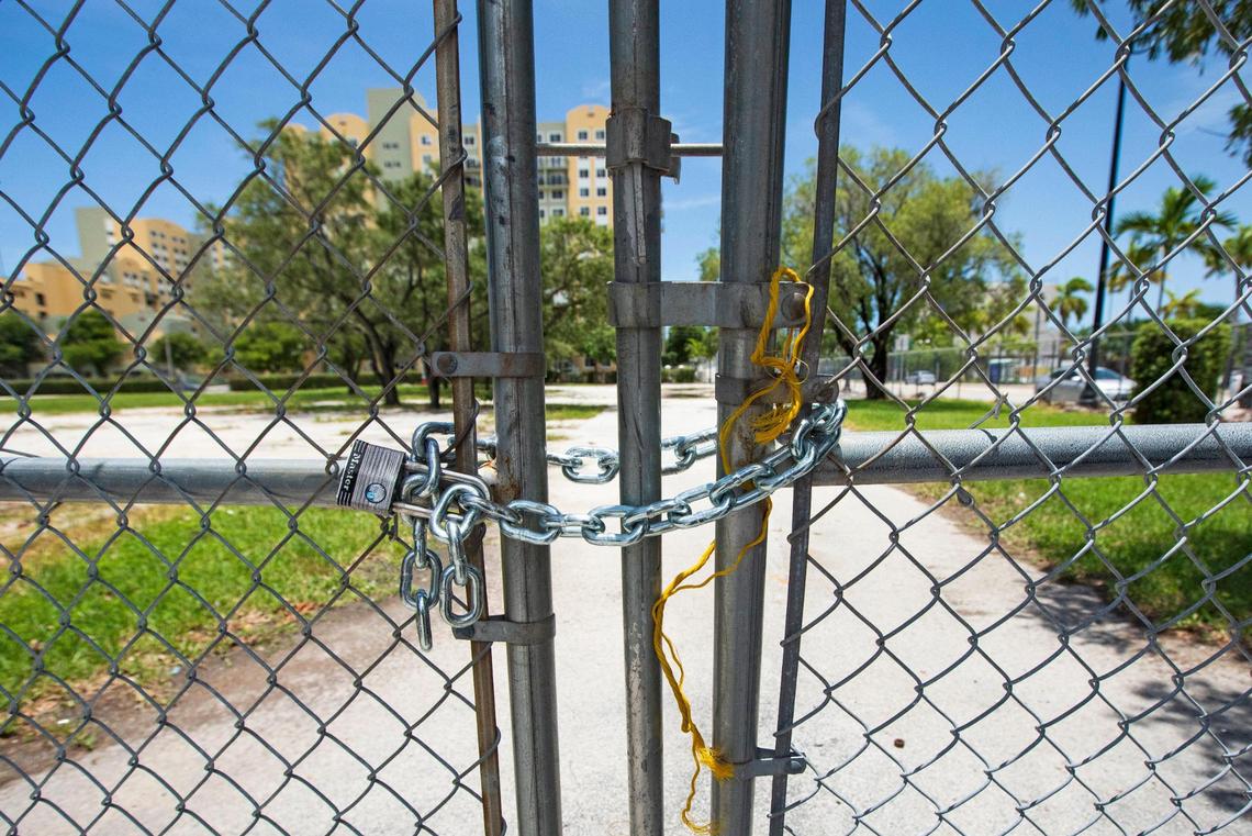 This is one of the properties where the Beckham group wants to build community playing fields while in talks with Miami-Dade County about potential uses for the land once owned by the county.