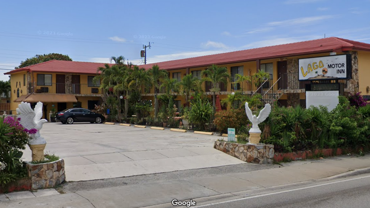 A Florida hotel clerk rescued two girls from sex trafficking at this hotel after finding them sitting on a bed with a man — and a condom, according to the Palm Beach County Sheriff’s Office.