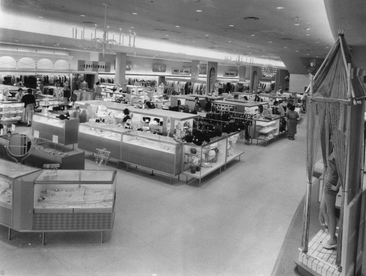 January, 1954. Burdines in Miami Beach.