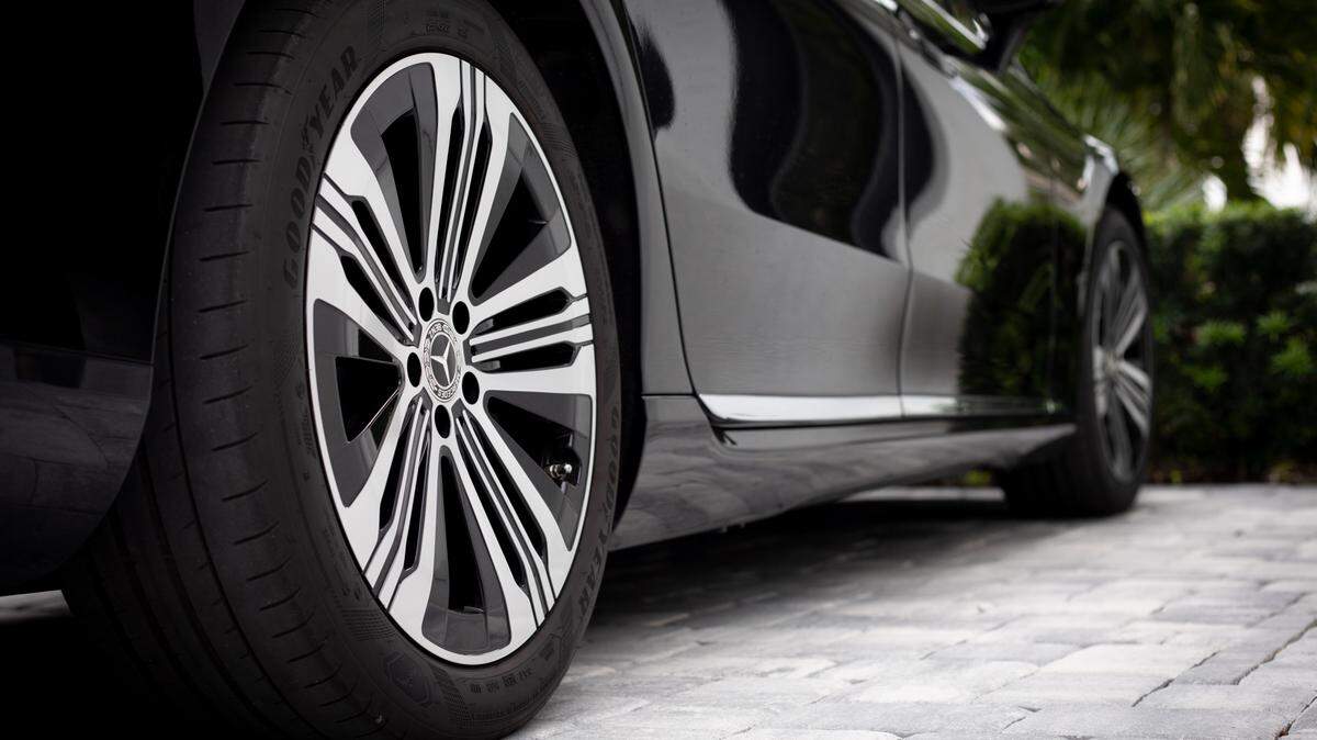 Vehicle in driveway stock image.