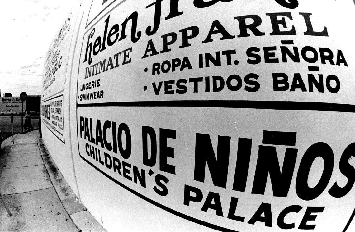 Sign in the Miami District.