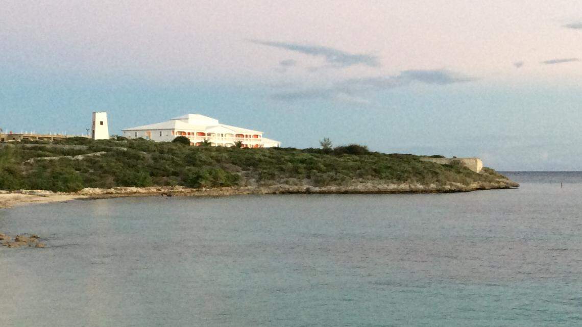 The present-day view from “The Regatta Village” in South Caicos, Turks and Caicos Islands where the late Queen Elizabeth II and her late husband Prince Philip entered when they visited in 1966. Every year, islanders celebrate the visit with boat races, pageantry and dance.