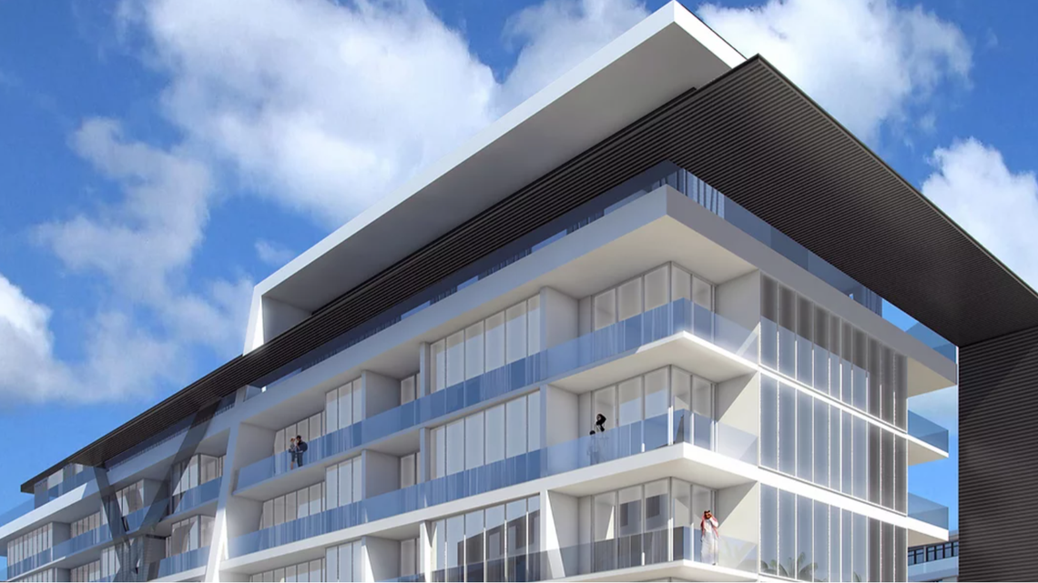 The two firms have collaborated in the past. This rendering shows the most recent collaboration, in 2018: the nine-story Dubai Towers, a multifamily project in Dubai.