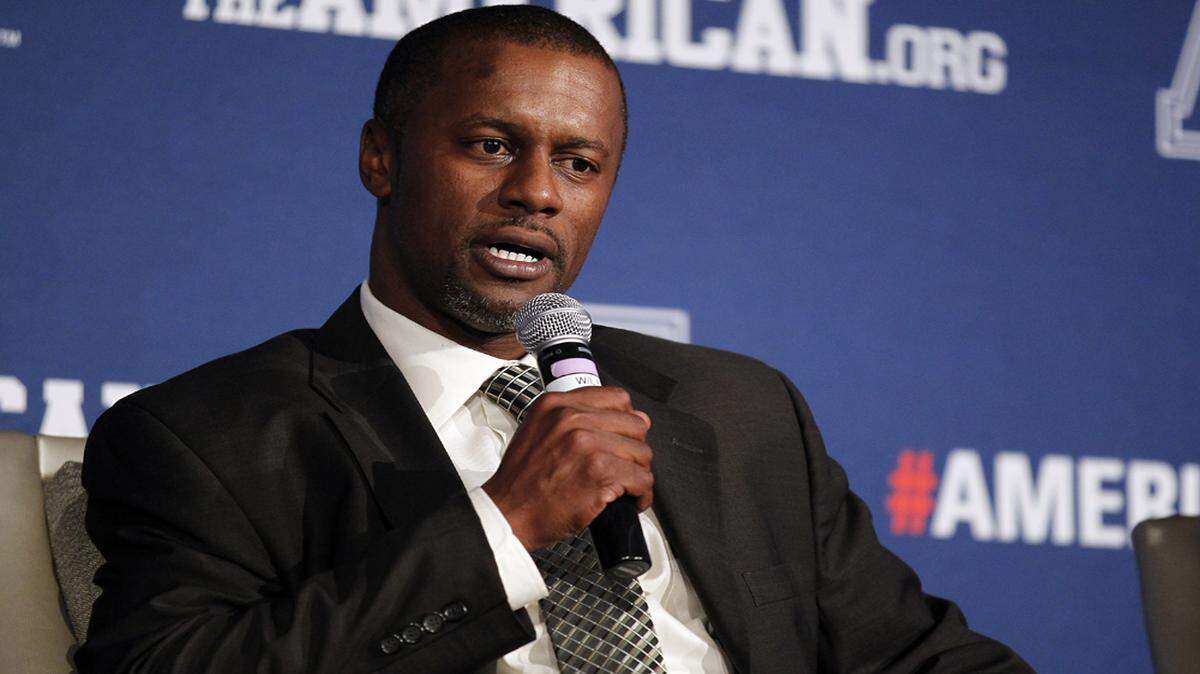 South Florida coach Willie Taggart speaks at the American Athletic Conference NCAA college football media days in Newport, R.I., Tuesday, Aug. 4, 2015.