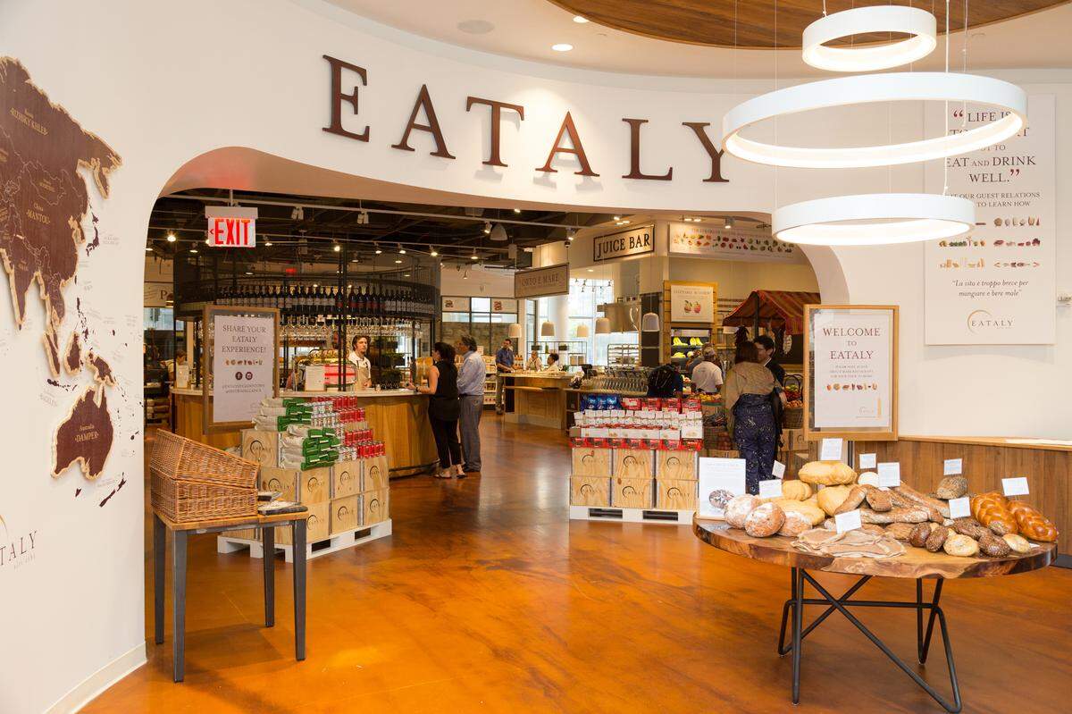 Eataly in downtown New York City. The internationally famous Italian brand is scheduled to come to the Aventura Mall in the spring of 2025.