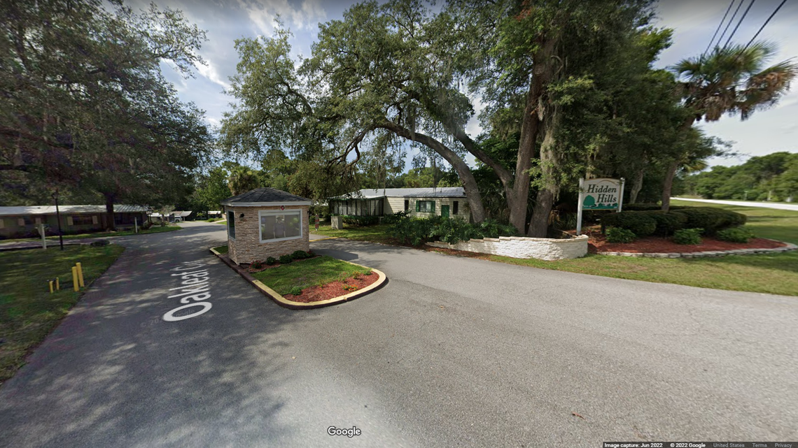 The accident happened on Covey Hill Way in DeLand's Hidden Hills community, about 40 miles north of Orlando, the Volusia Sheriff's Office said.  