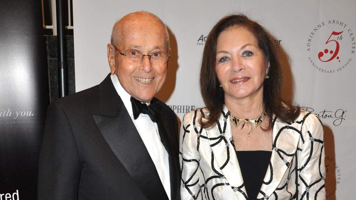 Sherwood ‘Woody’ Weiser, who died in 2011, with his wife, Judy Weiser, who died Oct. 28, 2022. The couple was instrumental in advocating for Miami’s arts institutions.