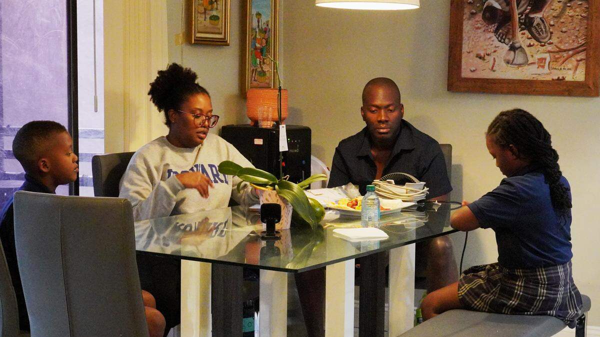Claude Jn Baptiste with his wife Yvka St Hubert and kids Ian and Iris. Claude says his family motivated him.
“If they were going through so much, I had to fight,” he said. “I prayed a lot. I knew I was going to make it.”