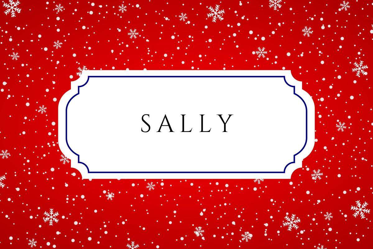 christmas baby names sally