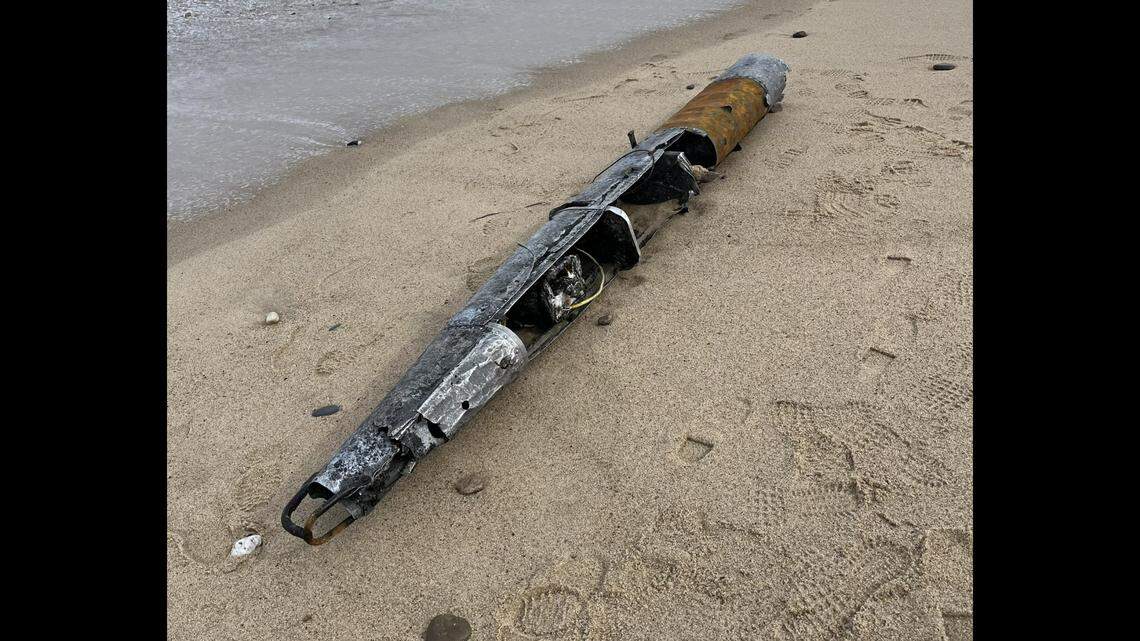 An artifact resembling an aircraft fuselage washed up at Cape Cod, and historians say it is linked to military training during the 1940s and 1950s.