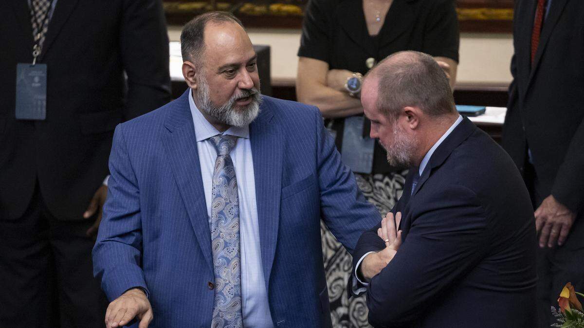 Ray Rodrigues, chancellor of the State University System’s Board of Governors, attends the first day of the legislative session at the Florida State Capitol on Tuesday, March 4, 2025, in Tallahassee, Fla.