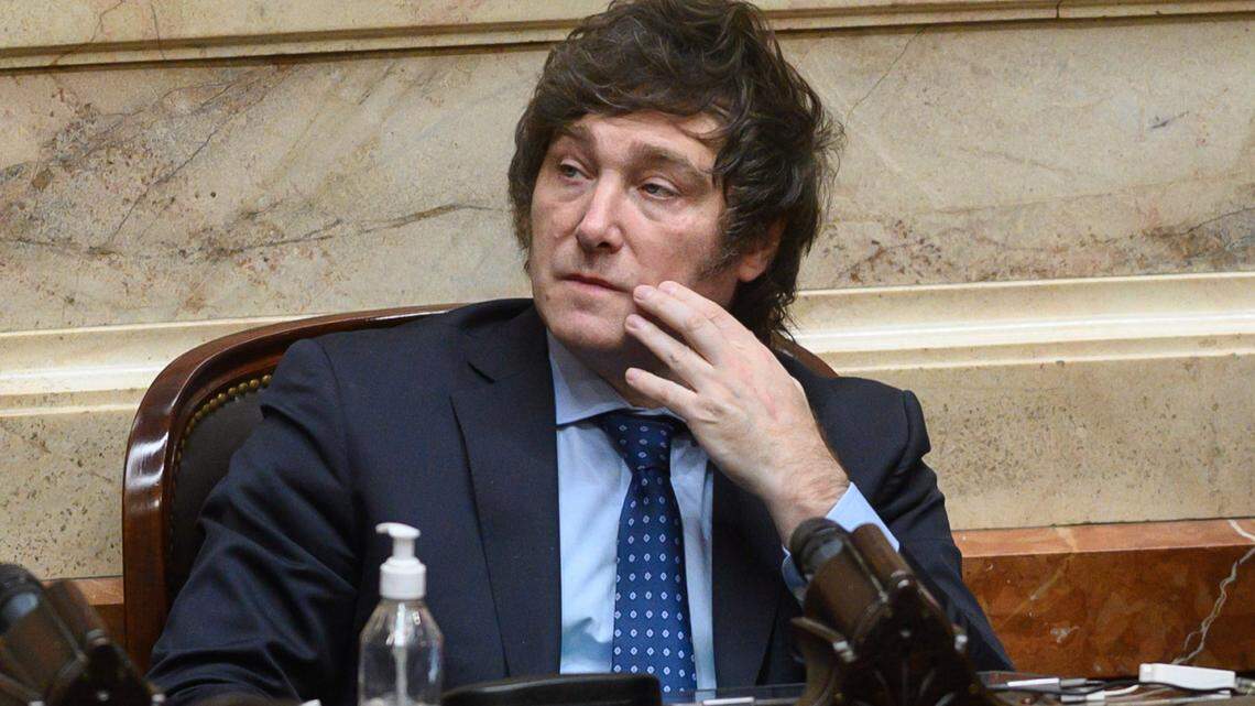 Argentine presidential candidate Javier Milei, the surprise front-runner in the election, is shown here in 2022.