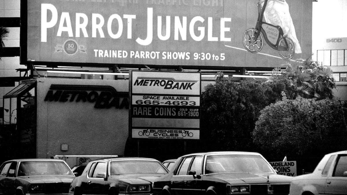 Parrot Jungle billboard.
