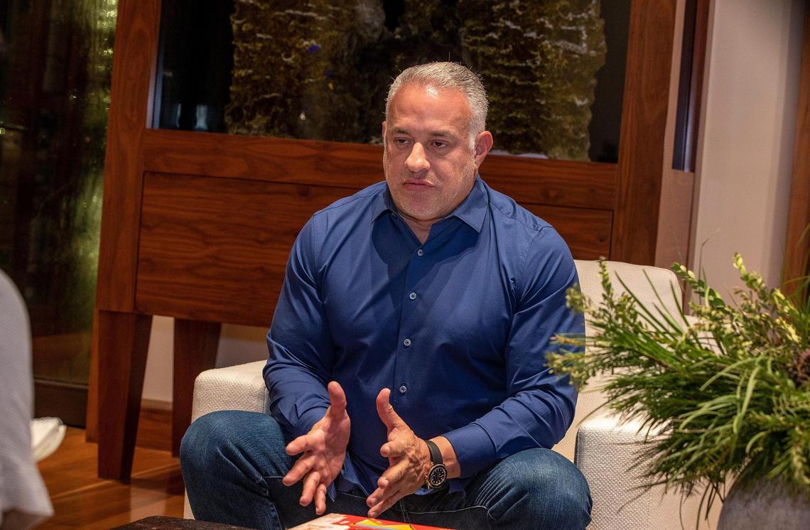 Entrepreneur, businessman, and attorney, John H. Ruiz, at his house in Coral Gables on Wednesday, Dec. 08, 2021.