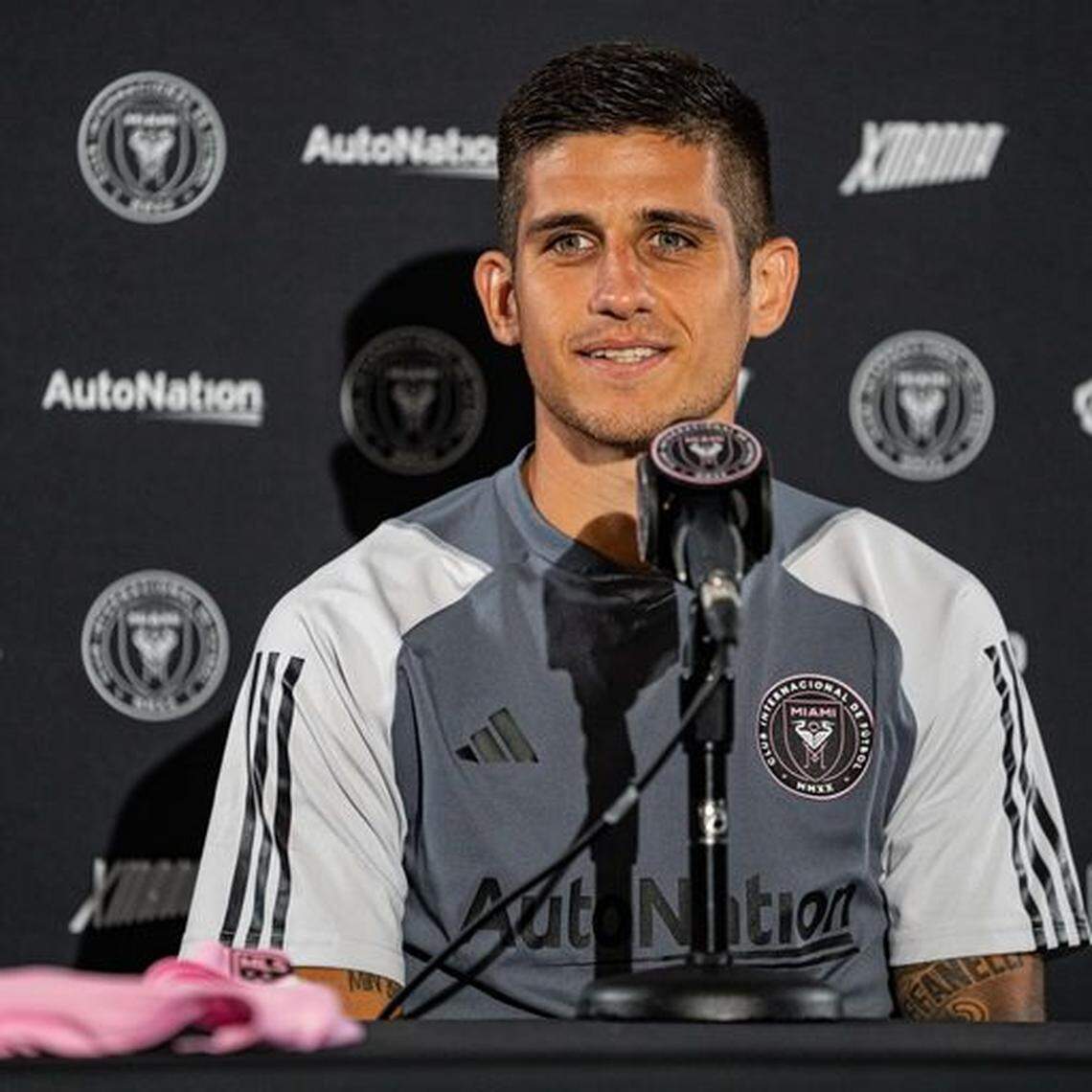 Argentine midfielder Nico “Chicho” Stefanelli made his Inter Miami debut at a scrimmage against St. Louis City SC on Jan. 28, 2023.