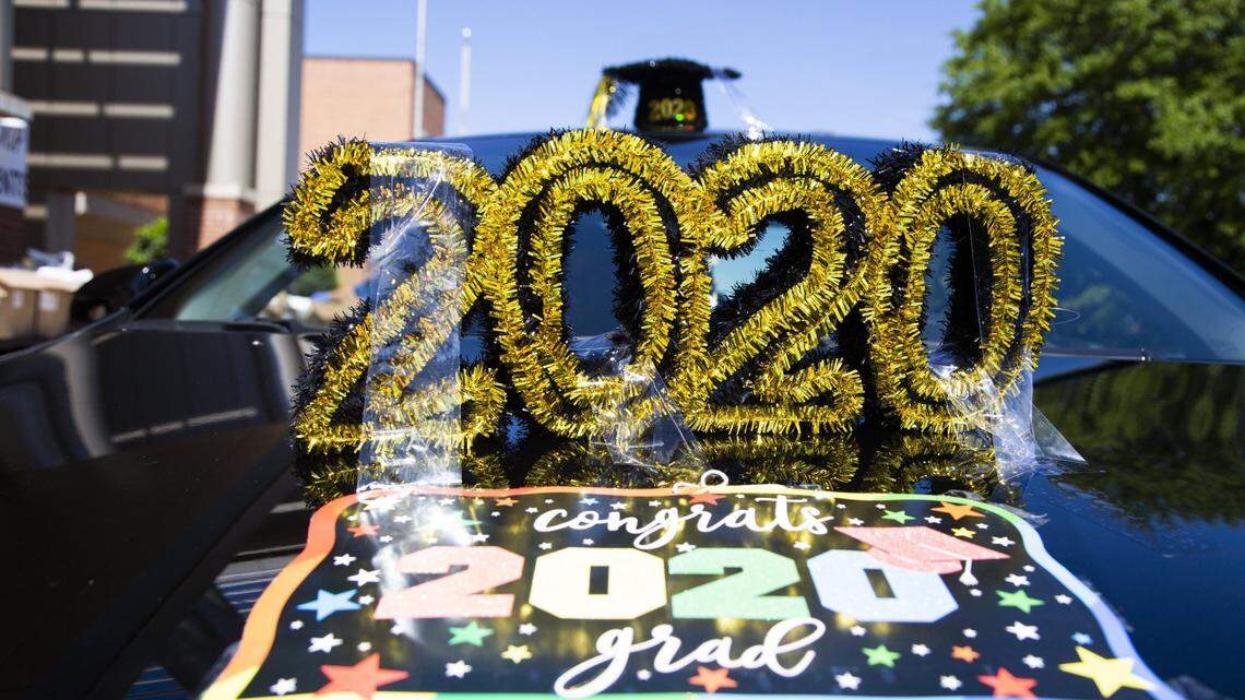 Due to COVID-19, cars have become the way many families have watched graduation ceremonies this year as a result of social distancing. Students and parents have gone all out to decorate their cars, including this car in South Carolina, celebrating a student’s graduation from Irmo High School.