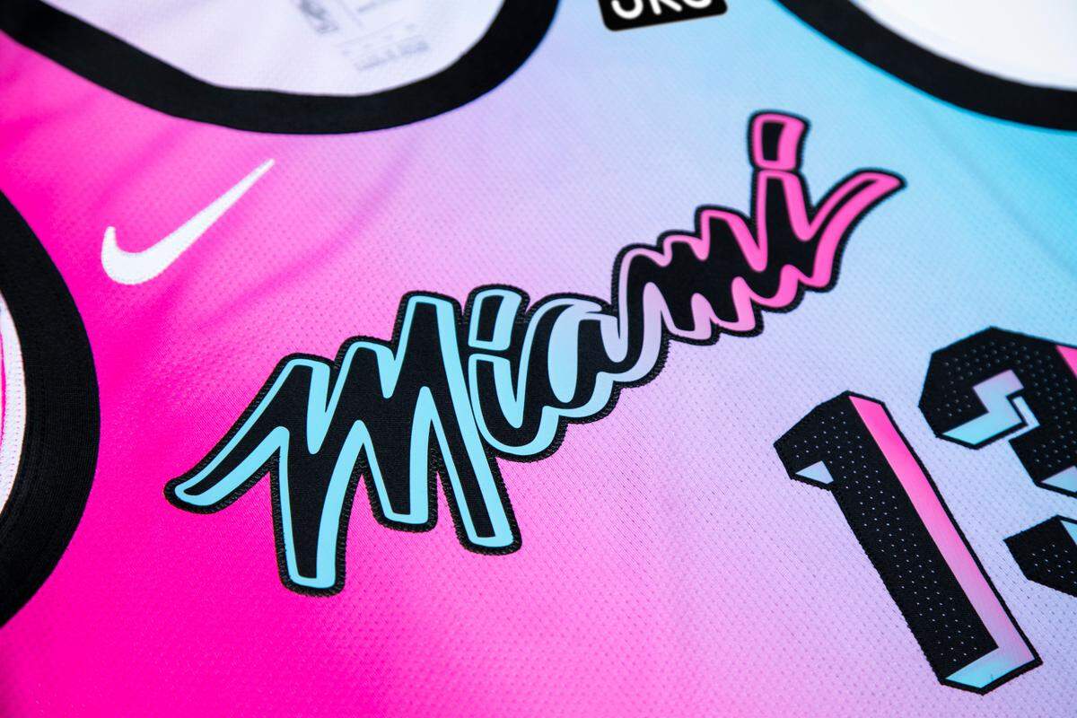 The Miami Heat unveiled the “ViceVersa” City Edition uniform on Tuesday, Dec. 1, 2020.