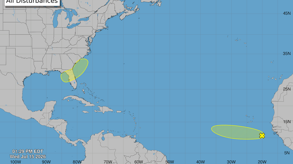 Two new potential systems to watch. One could drench Florida this weekend