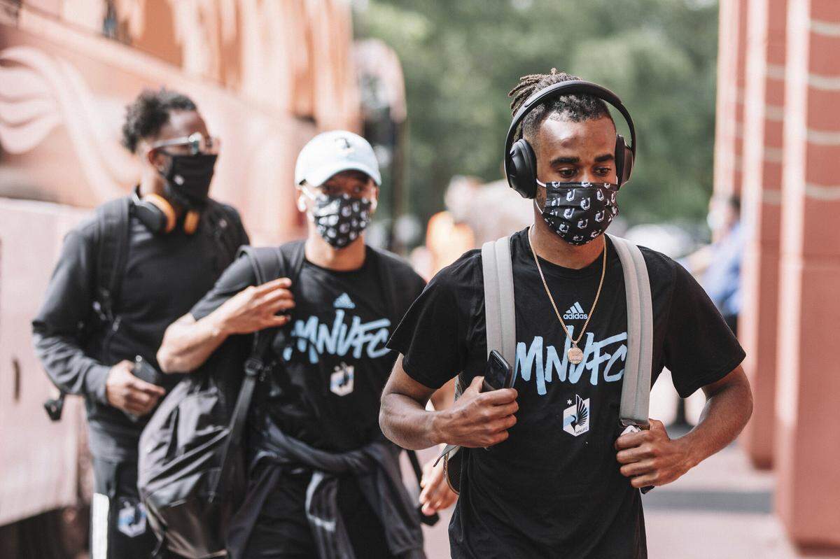 Minnesota United players arrive in Orlando for the MLS is Back Tournament