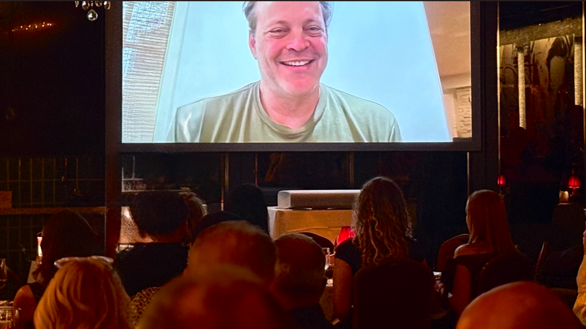 Vince Vaughn showed up via Facetime at Anthony’s Runway 84 in Fort Lauderdale to premiere his new Netflix show “Nonnas.”at Anthony’s Runway 84 in Fort Lauderdale.