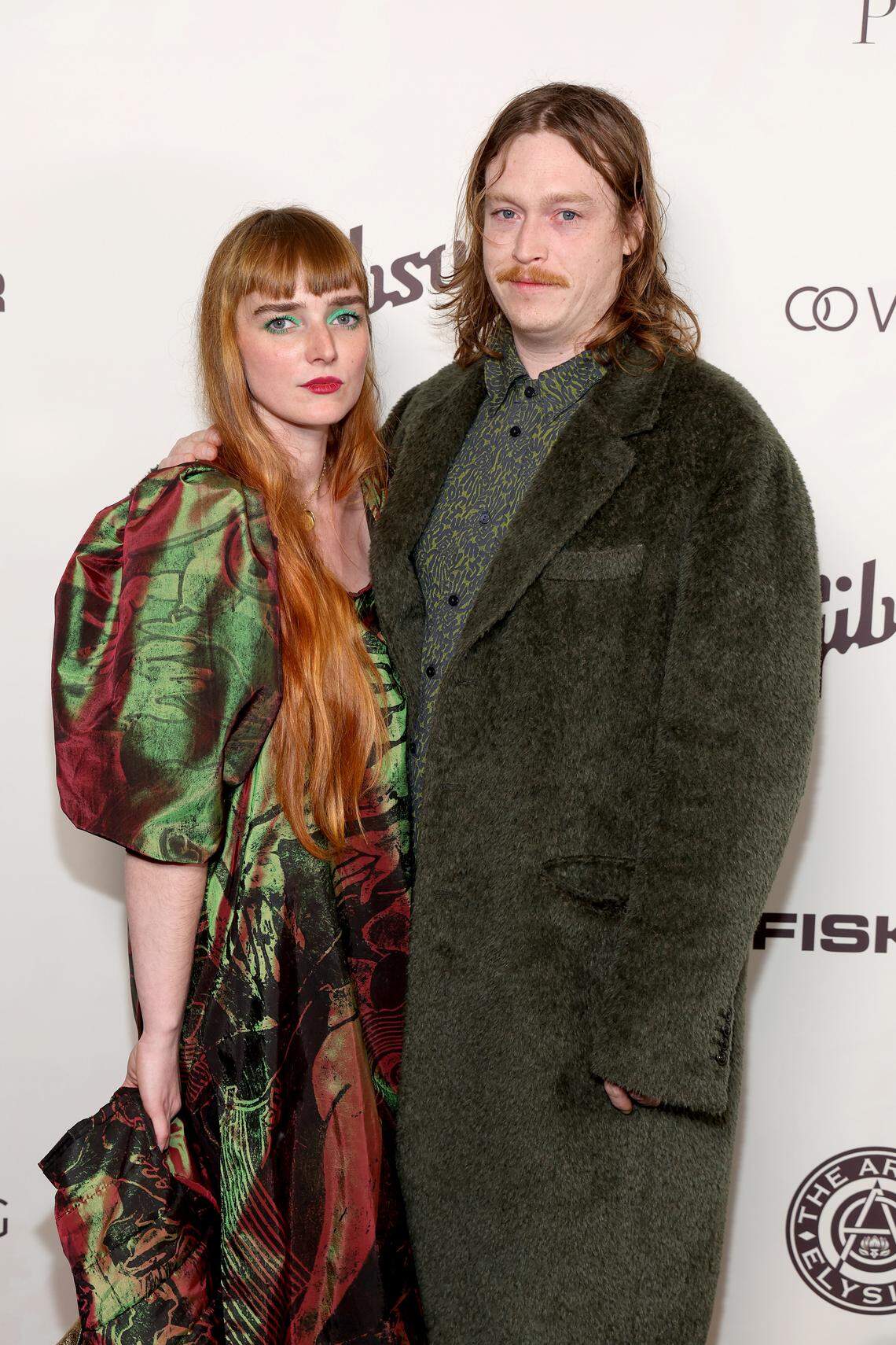 LOS ANGELES, CALIFORNIA - JANUARY 06: (L-R) Katya Zvereva and Caleb Landry Jones attend The Art of Elysium's 25th Anniversary HEAVEN Gala at The Wiltern on January 06, 2024 in Los Angeles, California. (Photo by Phillip Faraone/Getty Images for The Art of Elysium)