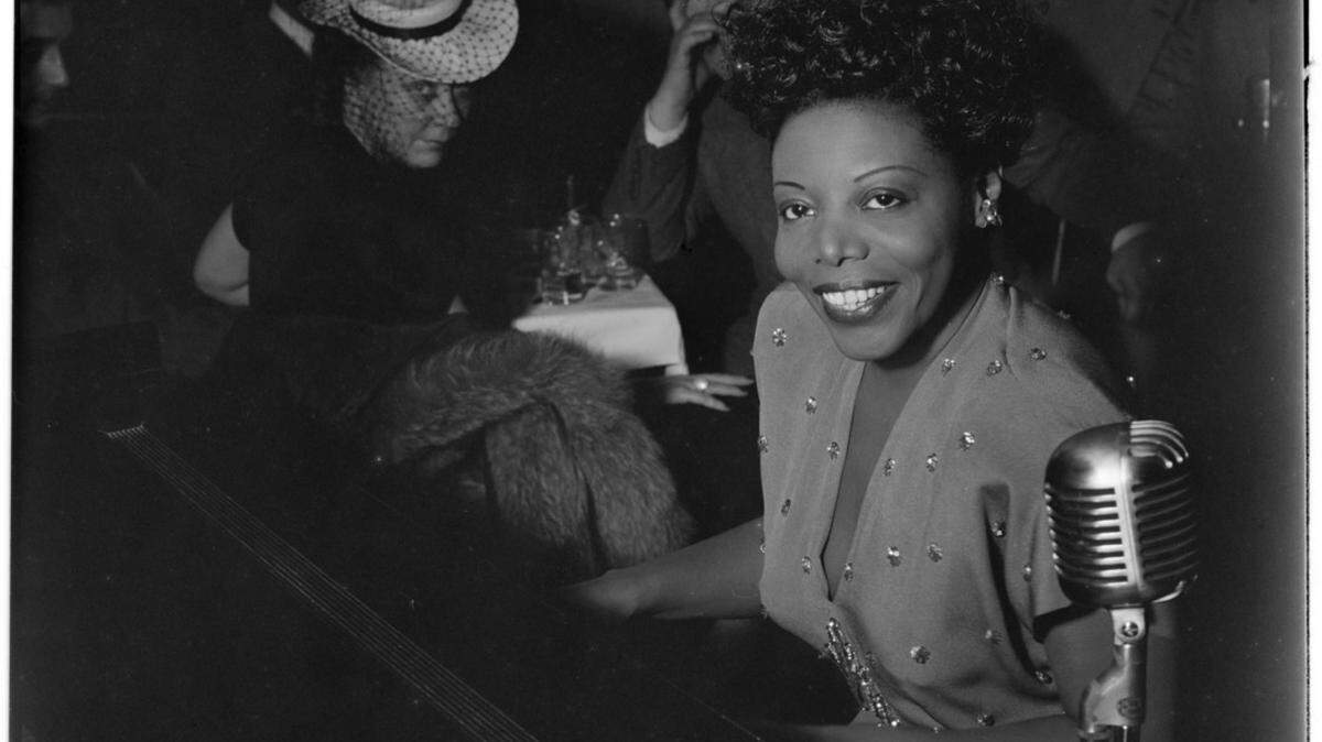 Mary Lou Williams performing at Cafe Society in New York City in June 1947. Williams thrived in New York’s jazz scene.