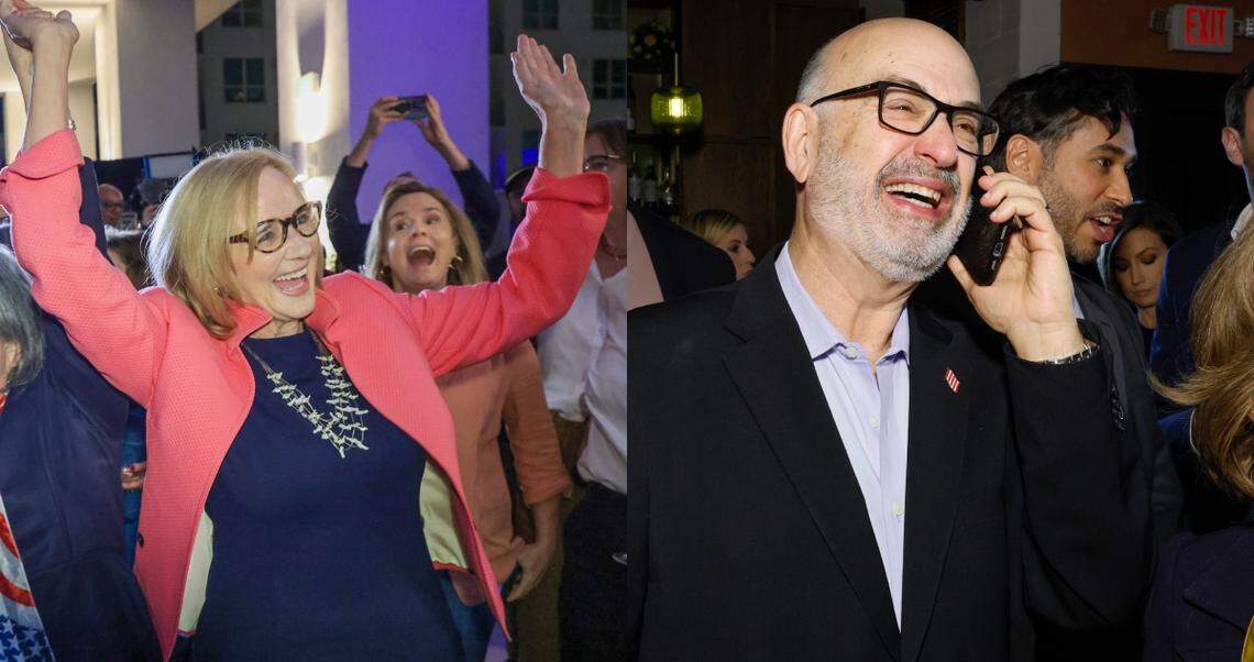 Miami mayoral candidates Eileen Higgins and Emilio González will face off in a Dec. 9 runoff.