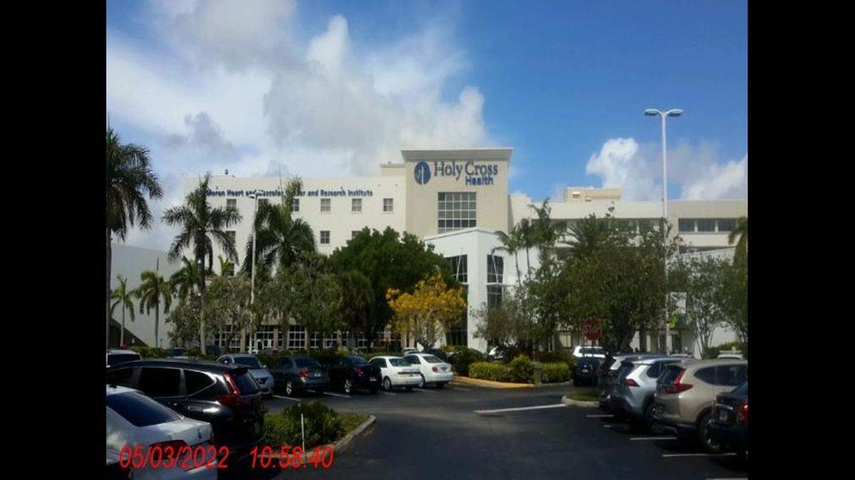 Holy Cross Health formerly Holy Cross Hospital, 4725 N. Federal Hwy. in Fort Lauderdale.