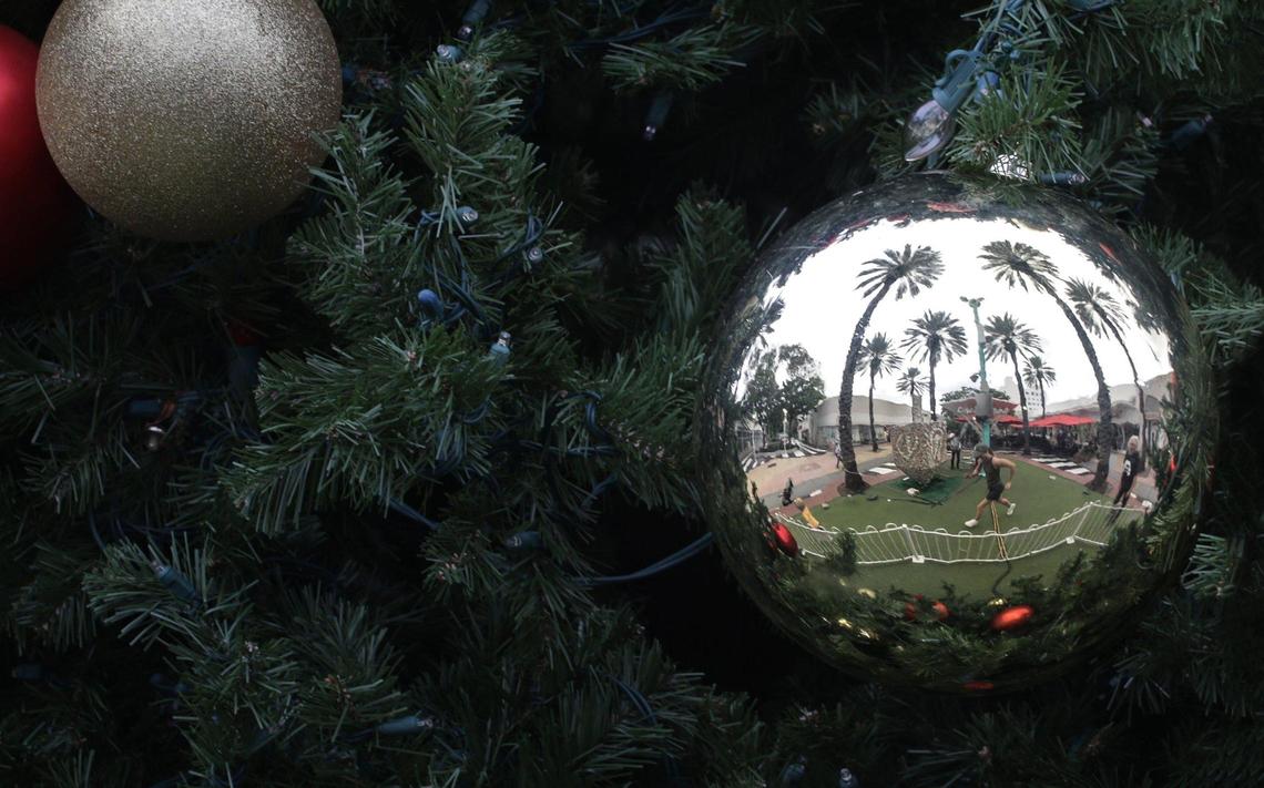 On Nov. 18, 2021, Abramson, 87, climbed on a ladder to fix shells that have fallen off. 
