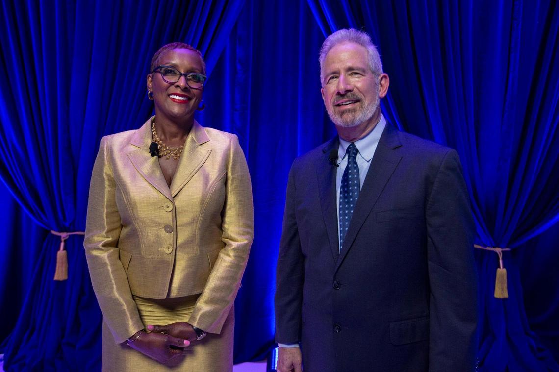 Monica Richardson, executive editor, Miami Herald and el Nuevo Herald, and Rick Hirsch, managing editor of the Miami Herald, host the 63rd Annual Miami Herald / el Nuevo Herald Silver Knight Awards on Thursday, May 20, 2021.