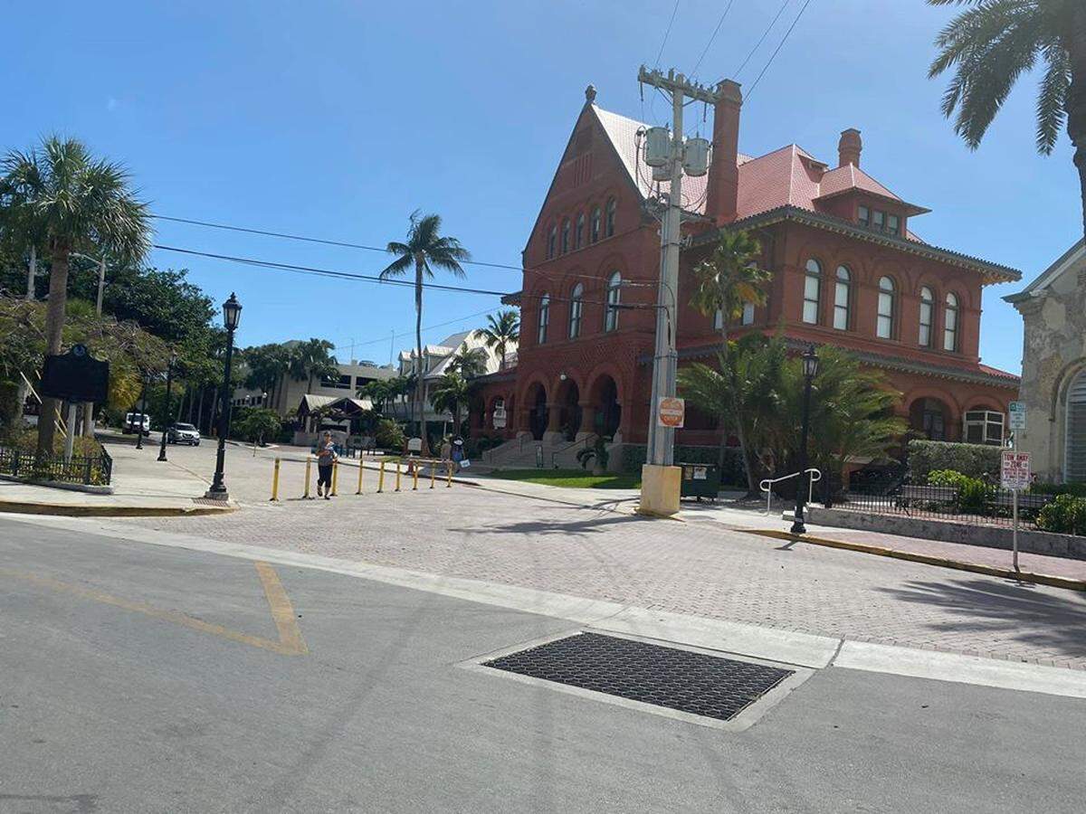 Downtown Key West was empty of its regular high-season bustle on Saturday, March 21, 2020, due to the coronavirus pandemic.