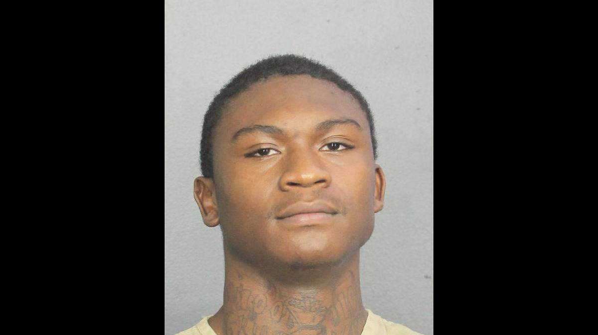 Trayvon Newsome after his Tuesday arrest and booking