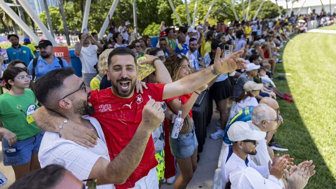 See photos as thousands flock to ‘Miami’s second stadium’ for World Cup experience