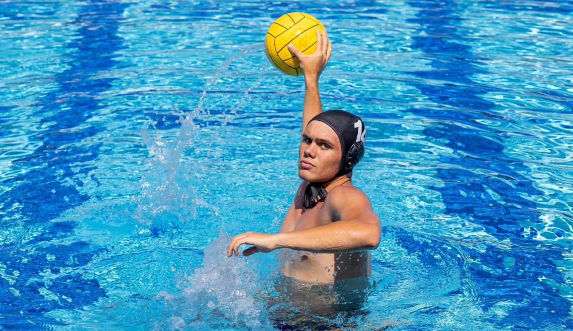 Noslen De La Puente, Mater Lakes Academy High School, Water Polo. All-Dade players photographed at Gulliver Prep on Wednesday, May 7, 2025, in Pinecrest, Fla.
