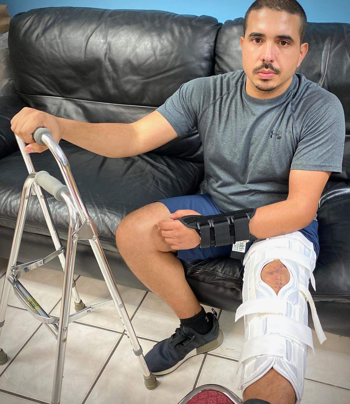 Officer Ricardo Castillo suffered wounds in a knife attack that were more serious than was originally thought, said a Miami Beach police spokesman.