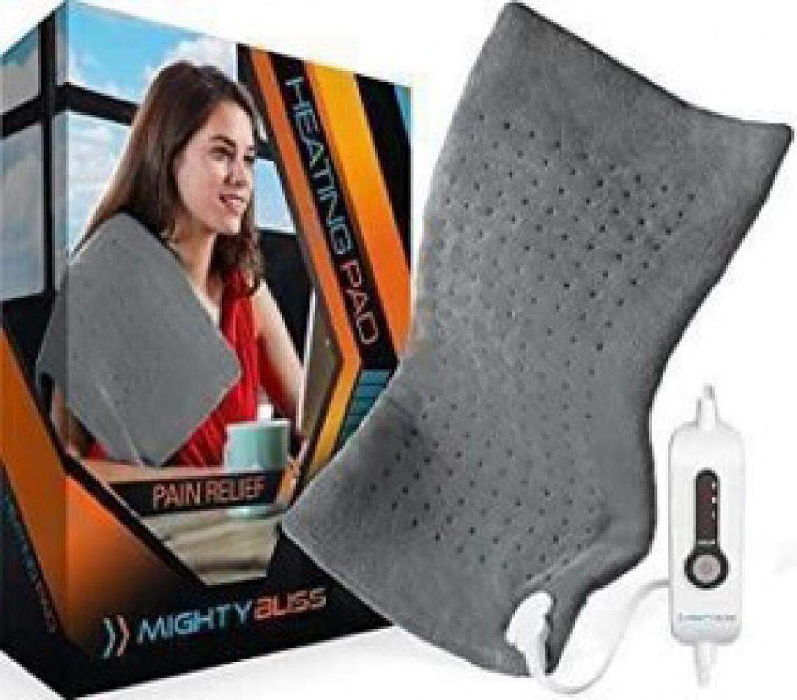 Gray Mighty Bliss Electric Heating Pad