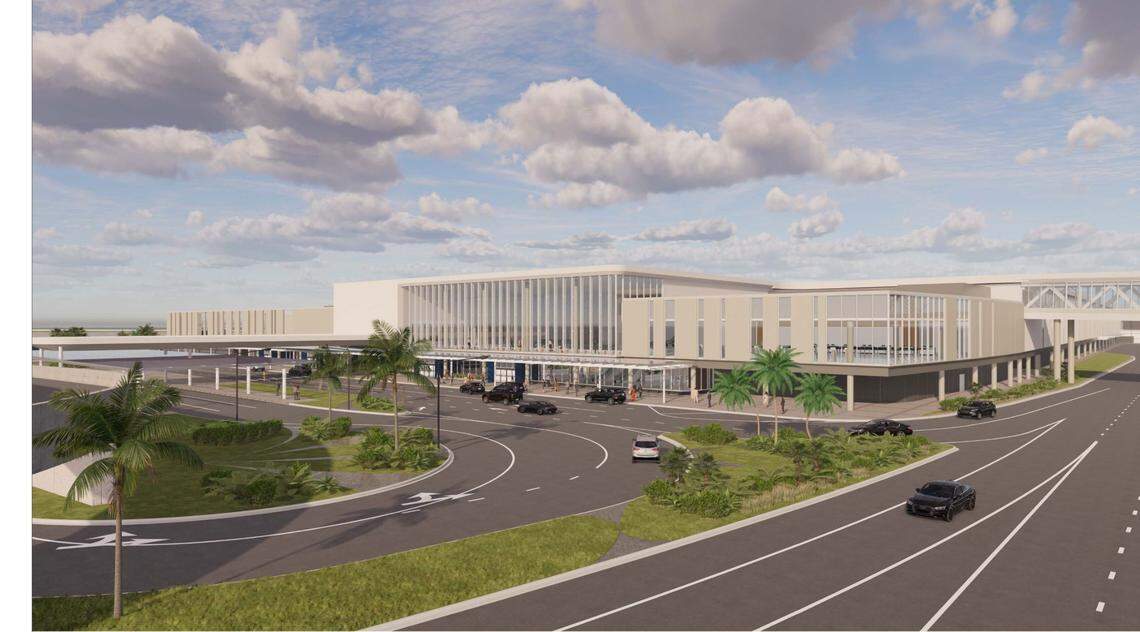 This is a rendering of the exterior of Terminal 5 that’s expected to be completed at Fort Lauderdale-Hollywood International Airport in 2026.