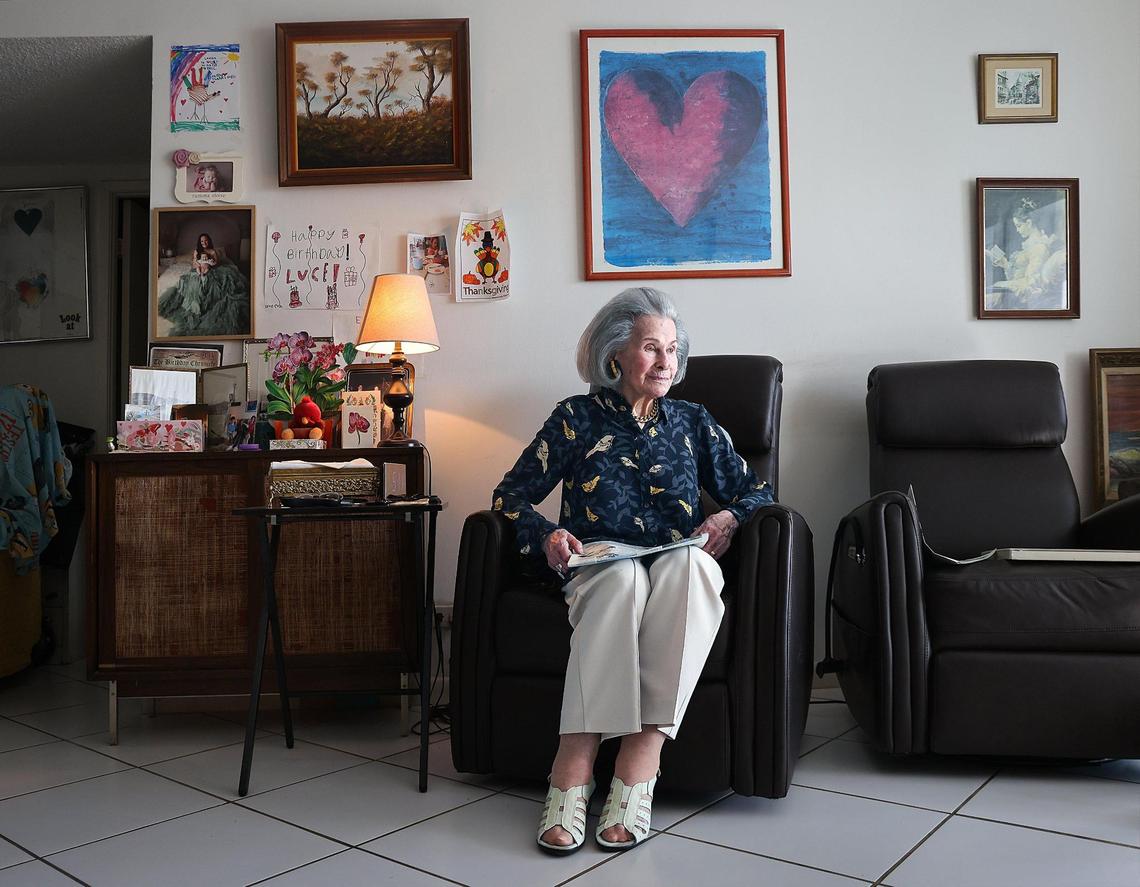 103-year-old Lucy Lowell sits in her Miami Beach condo as she reflects on her experience surviving Auschwitz, the largest and deadliest Nazi concentration camp that killed 1.1 million people. She shared her journey of finding hope and a new life after the horrors she endured.