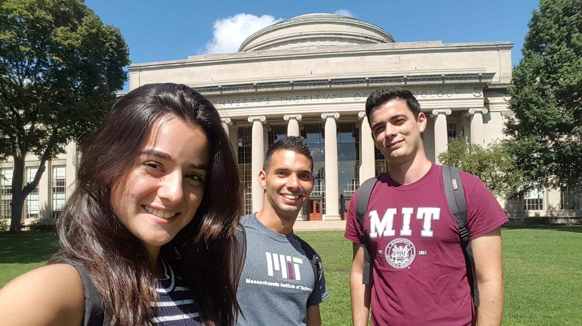 From left, Cuban-born, Miami-raised students Sabrina Romero, Osvy Rodriguez and Jose Muguira Iturralde now attend at Massachusetts Institute of Technology.