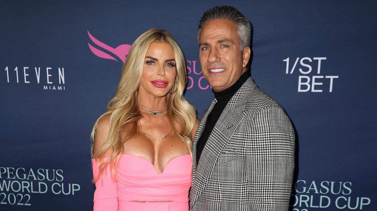 HALLANDALE, FLORIDA - JANUARY 29: Alexia Echevarria and Todd Nepola attend the 2022 Pegasus World Cup at Gulfstream on January 29, 2022 in Hallandale, Florida. (Photo by Alberto E. Tamargo/Sipa USA)