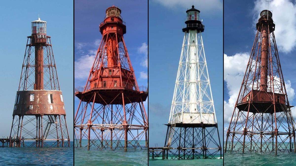 The federal government is auctioning off historic Florida Keys lighthouses that stand guard along the coral reef.