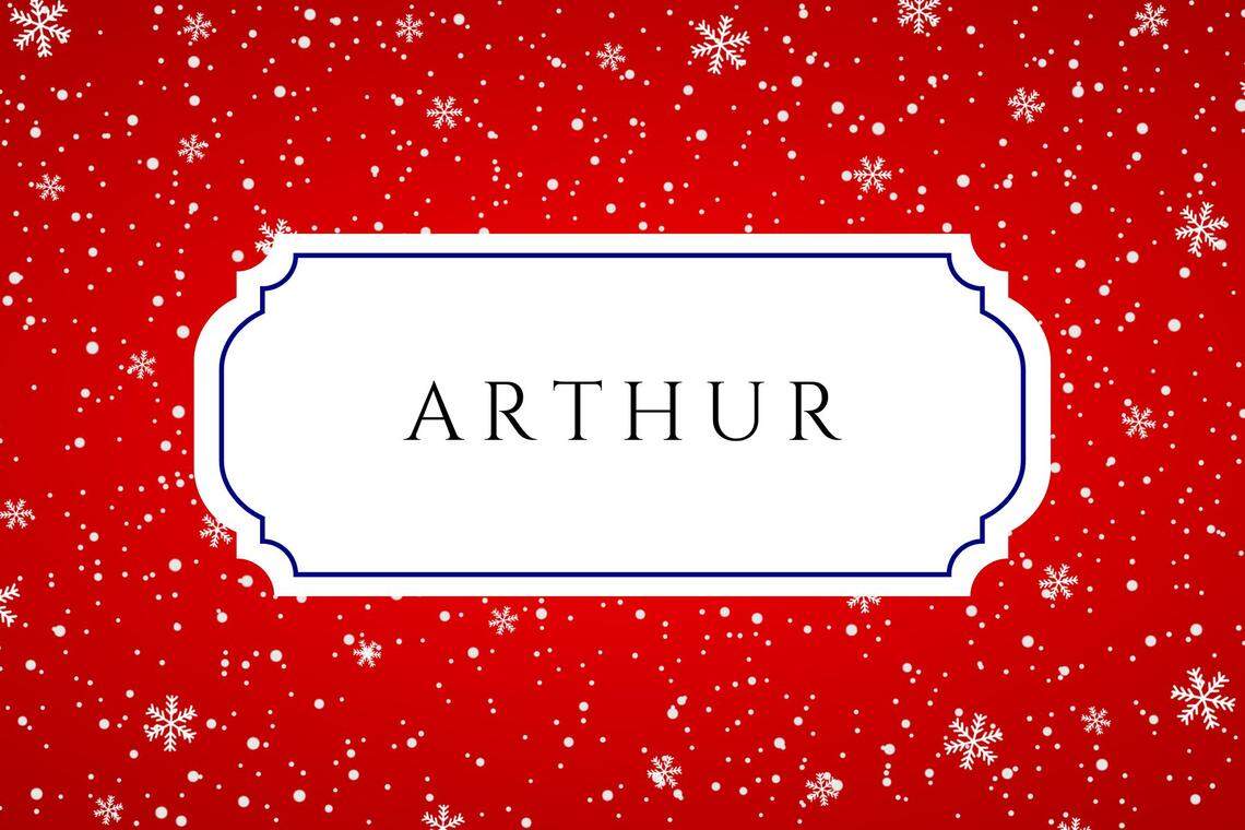 christmas baby names arthur