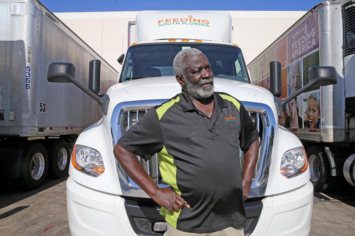 Cliff Mongbeh, truck driver, Feeding South Florida.