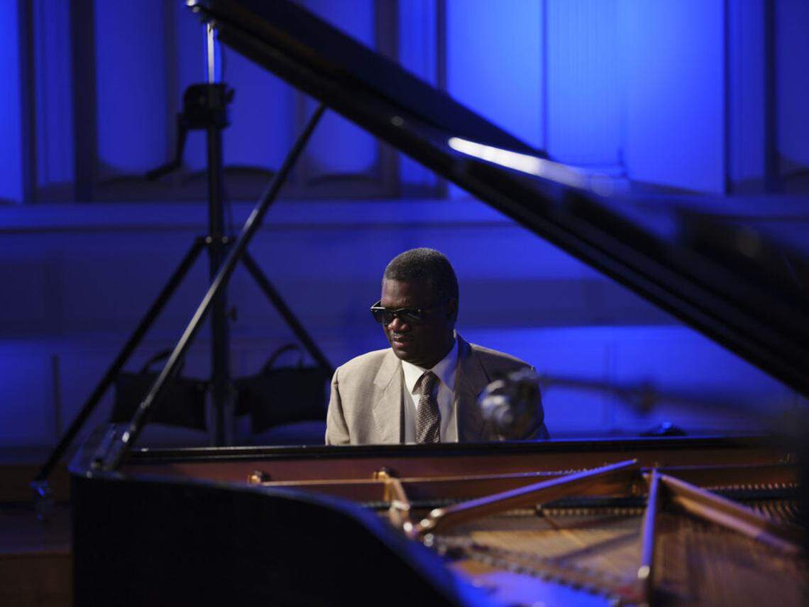 Marcus Roberts, who lost his sight at the age of five, began learning piano from his mother. She told him, “The most important thing about music is that you move people when you play.”