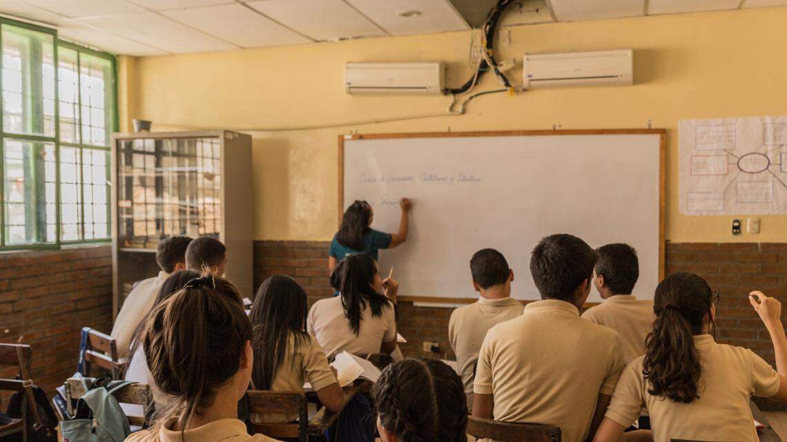 Evelyn Guzmán was asked to teach Spanish and literature at the school where her daughter, who has special needs, attends.