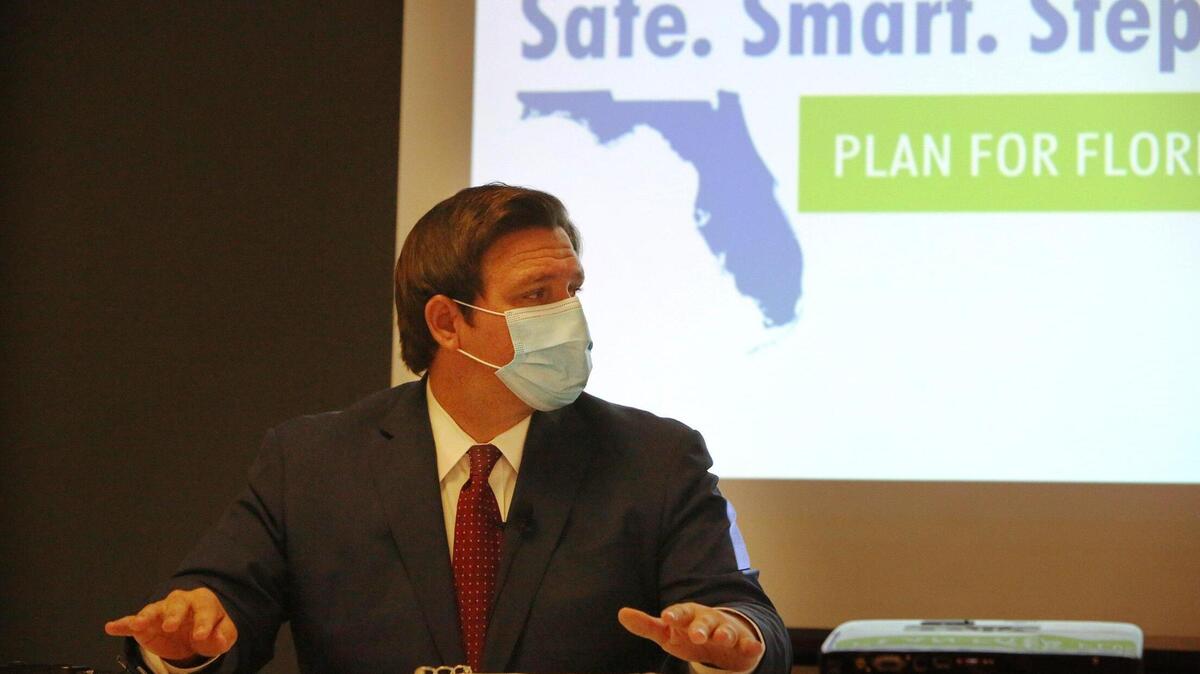 Gov. Ron DeSantis issued an executive order that said school districts should not impose mask mandates on students.