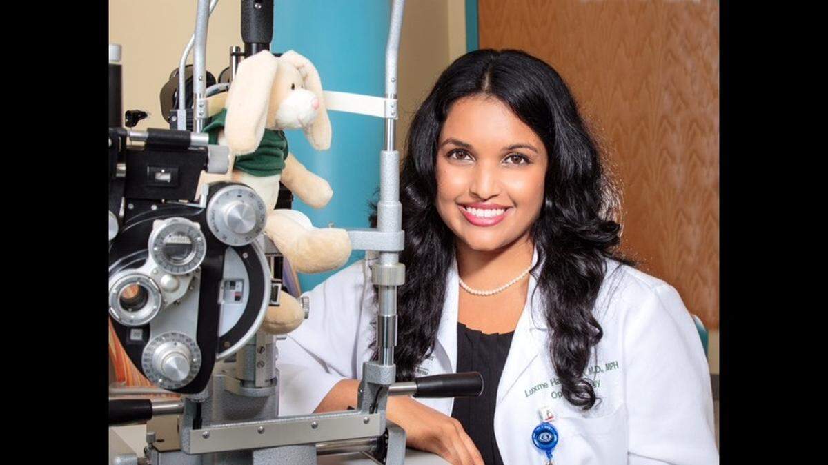 Nicklaus Children’s Hospital’s pediatric ophthalmologist, Dr. Luxme Hariharan