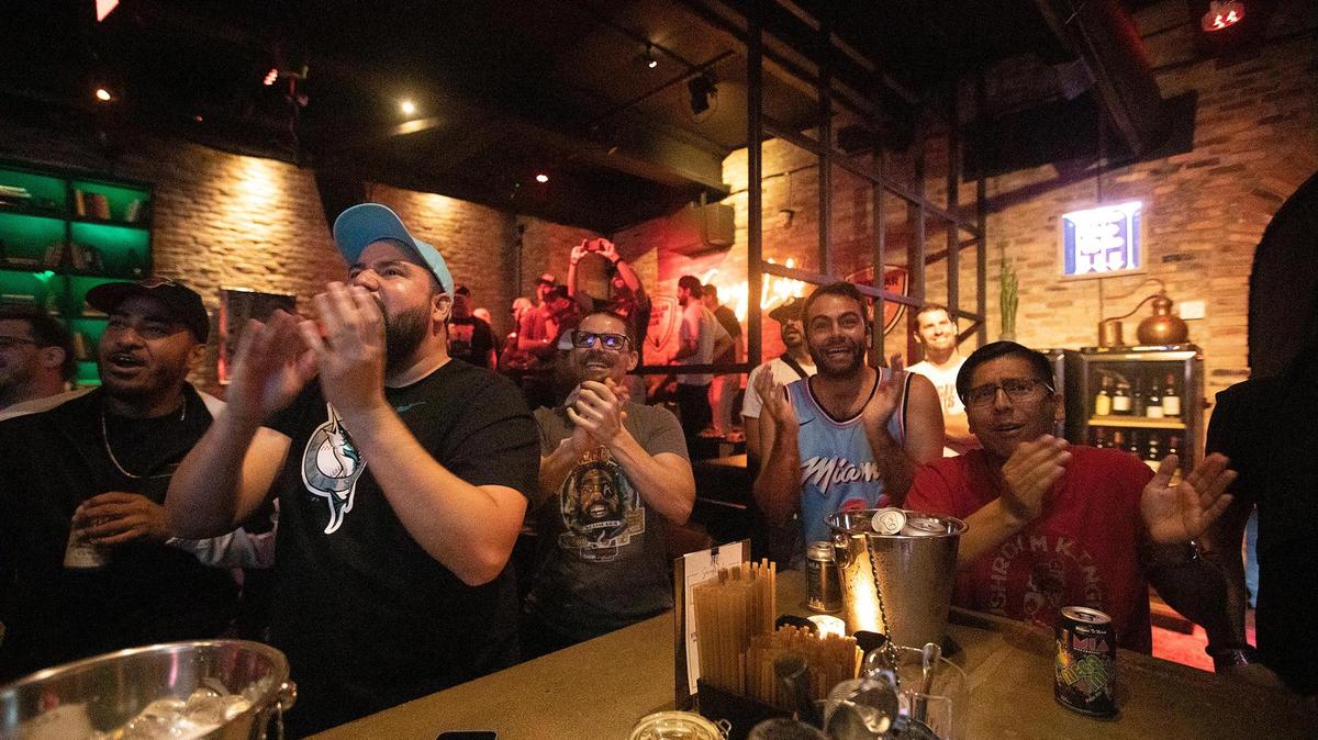 Jordan Barry Brian Maldonado HEAT WATCH PARTY AT SAVAGE LABSWINDWOOD ON WEDNESDAY JUNE7TH.M 2023.